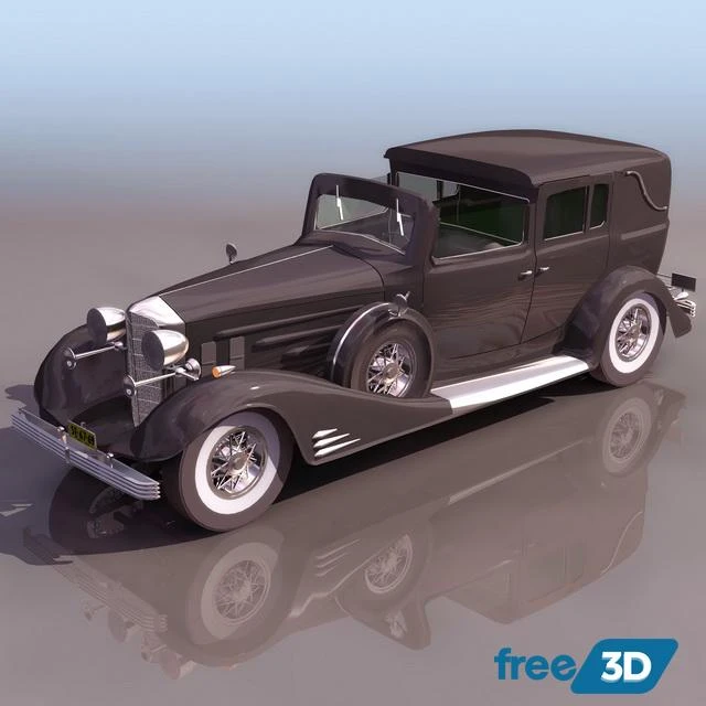 Download Free 1929 Cadillac 3D Model
