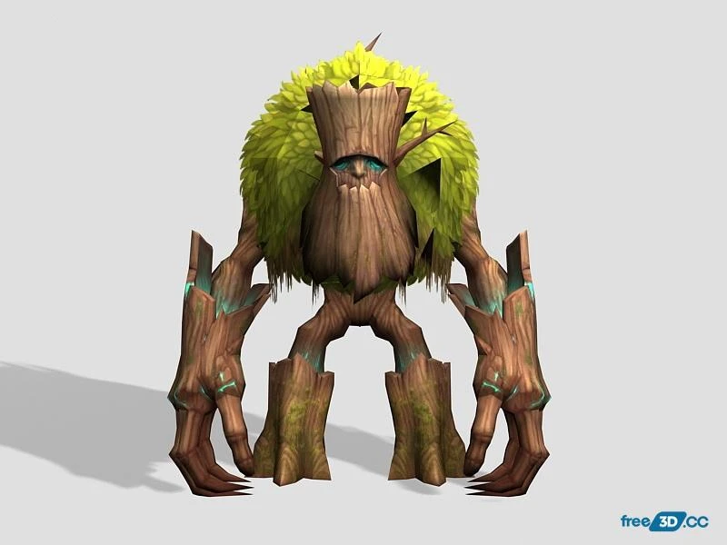Ancient Treant 3D Model Free Download