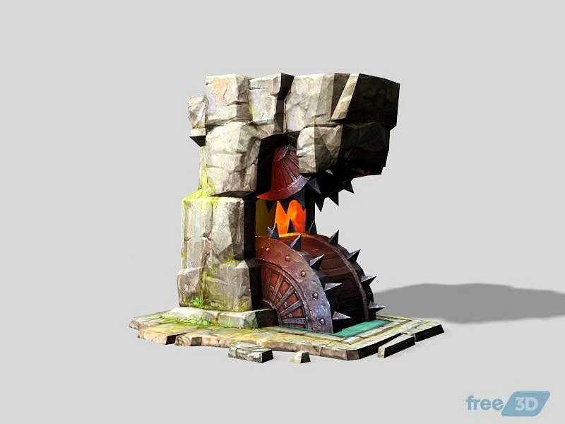 Anime Style Iron Ore Smelter 3D Model Free Download