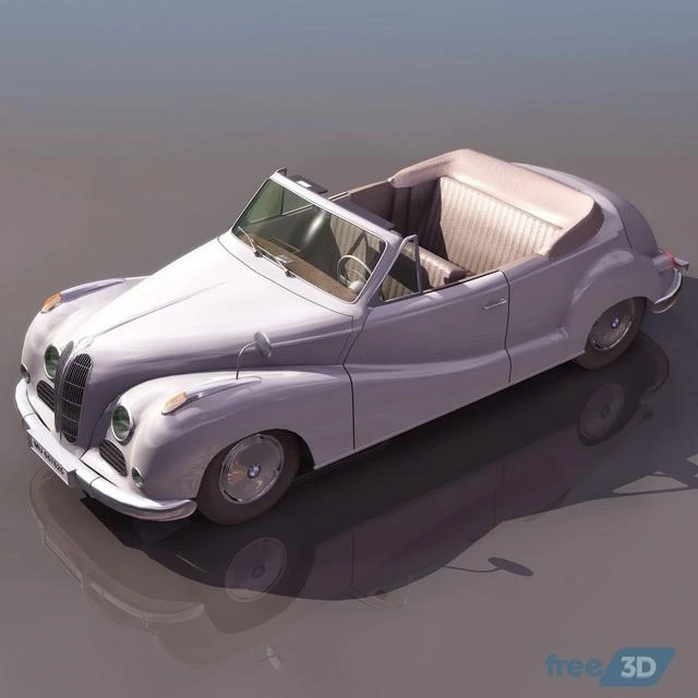 BMW 502 cabriolet 3D Model Free Download