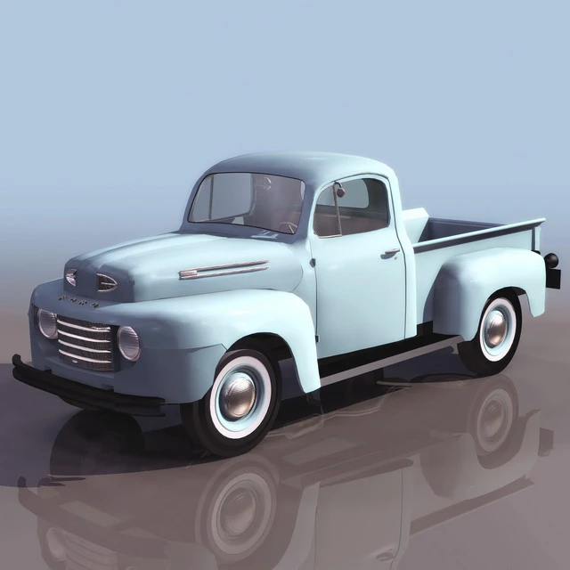 Ford V-8 pick-up truck 3D Model Free Download