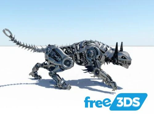 Sci-fi Animal Robot Tiger 3D Model Free Download
