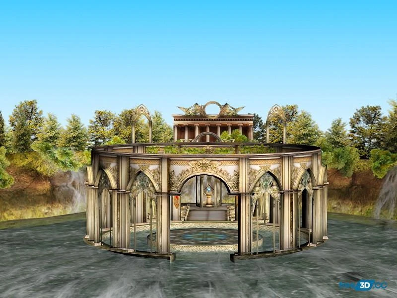 Ancient Temple Ruins 3D Model Free Download