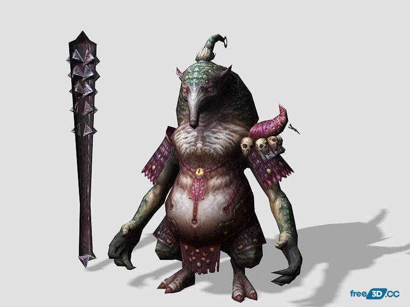 Anime Anteater Monster 3D Model Free Download - Free3D