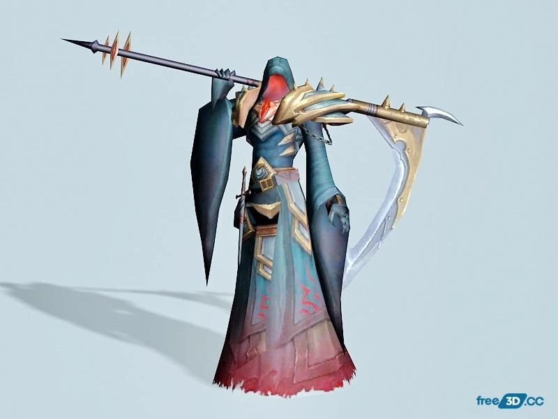 Anime Death Scythe 3D Model Free Download