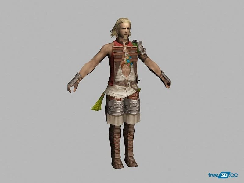 Basch fon Ronsenburg Final Fantasy 3D Model Free Download Basch fon Ronsenburg Final Fantasy 3D Model Free Download