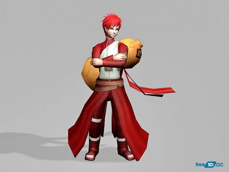 Gaara Naruto 3D Model Free Download