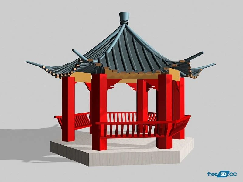 CN Garden Pavilion 3D Model Free Download
