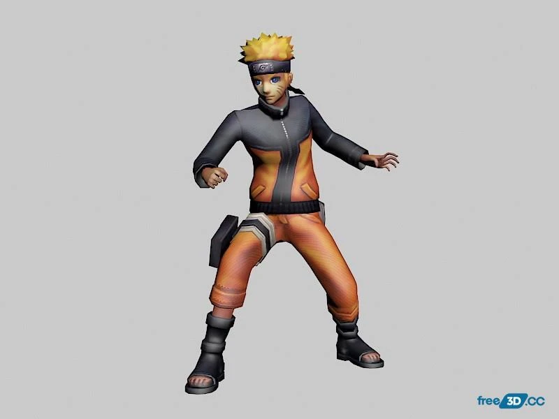 Naruto Uzumaki 3D Model Free Download