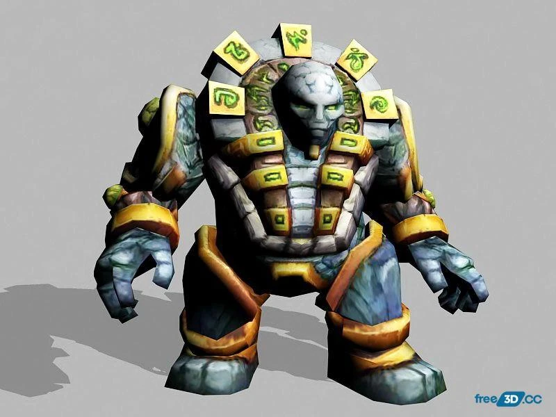 Rock Elemental Golem 3D Model Free Download Rock Elemental Golem 3D Model Free Download