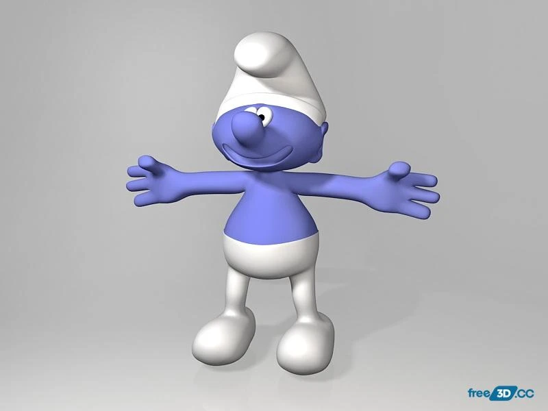 Smurf Cartoon 3D Model Free Download Smurf Cartoon 3D Model Free Download