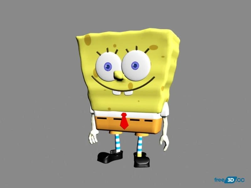 Spongebob 3D Model Free Download Spongebob 3D Model Free Download