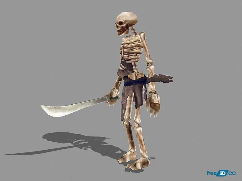 Undead Skeleton Warrior 3D Model Free Download Undead Skeleton Warrior 3D Model Free Download