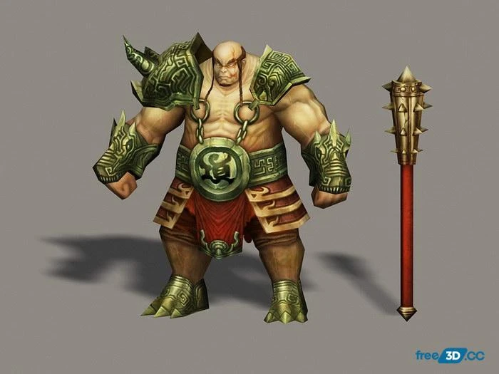 Ancient Barbarian Warrior 3D Model Free Download Ancient Barbarian Warrior 3D Model Free Download