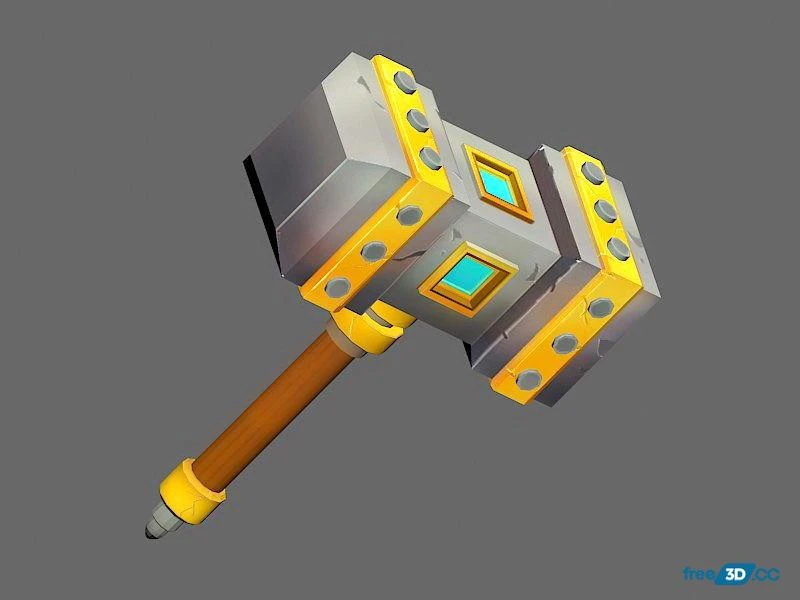 Cyberpunk Hammer 3D Model Free Download Cyberpunk Hammer 3D Model Free Download