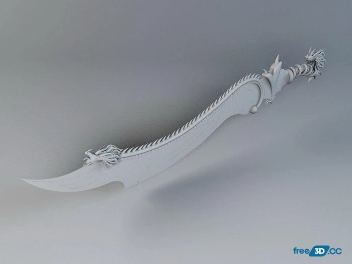 Dragon Sword Art 3D Model Free Download