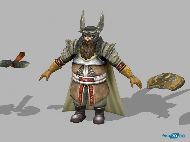Dwarf Runelord Concept Art 3D Model Free Download Dwarf Runelord Concept Art 3D Model Free Download