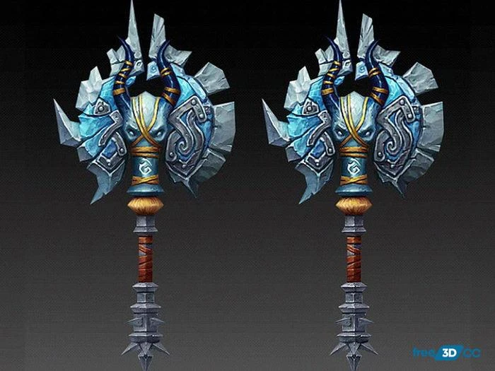 Evil War Axe 3D Model Free Download Evil War Axe 3D Model Free Download