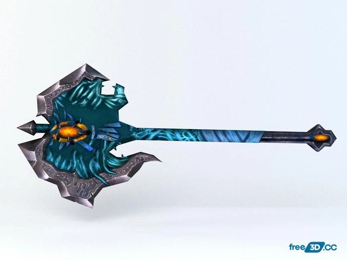 Fantasy War Axe 3D Model Free Download Fantasy War Axe 3D Model Free Download