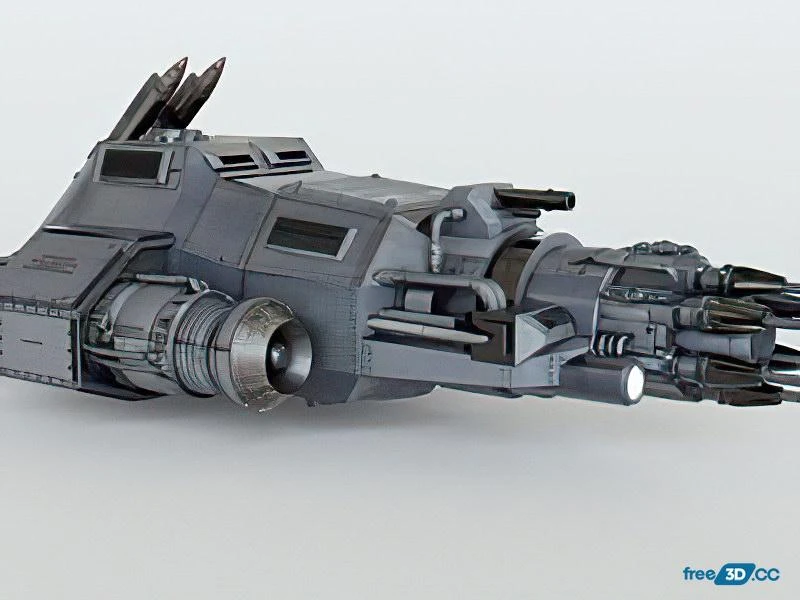 Free Sci-Fi Speeder 3D Model Download