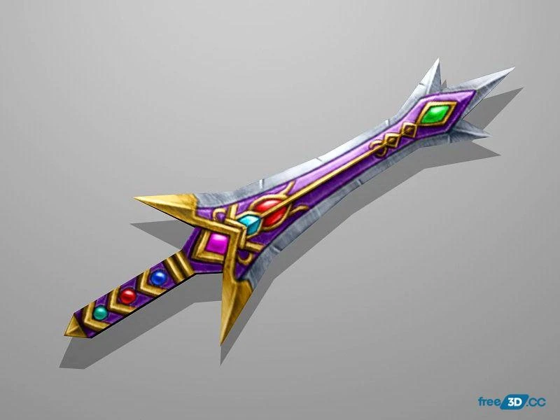 Gem Sword 3D Model Free Download Gem Sword 3D Model Free Download