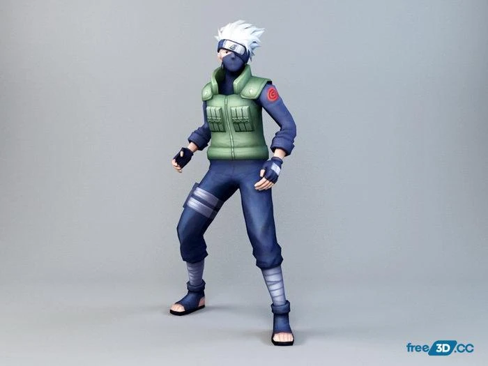 Kakashi Hatake 3D Model Free Download