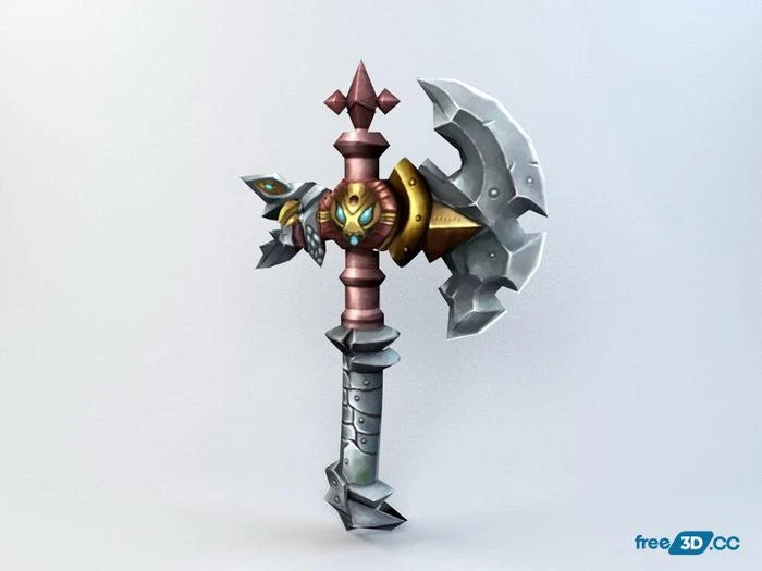 Medieval Axe 3D Model Free Download