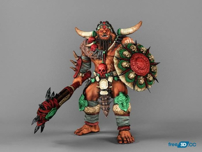 Orc Mauler 3D Model Free Download