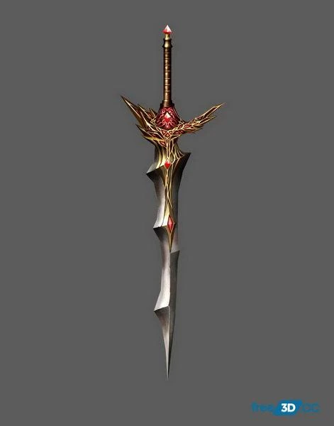 Ruby Sword 3D Model Free Download Ruby Sword 3D Model Free Download