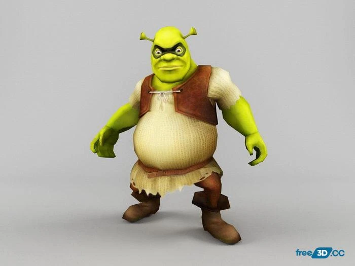 Shrek 3D Model Free Download
