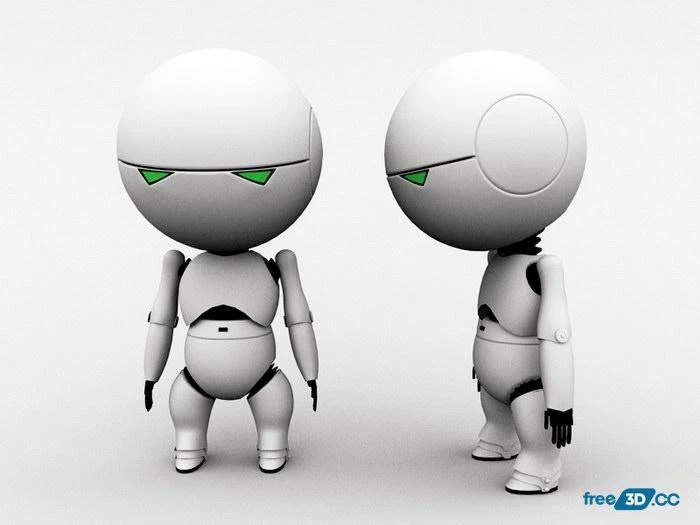 Small Droid 3D Model Free Download