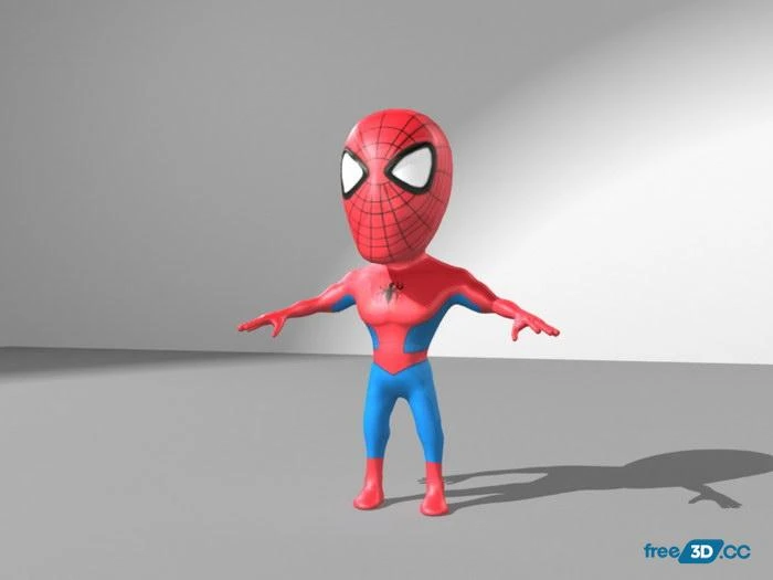 Spider-Man Chibi 3D Model Free Download