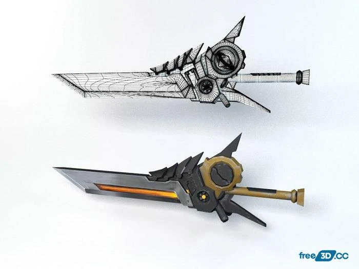 Steampunk Sword 3D Model Free Download Steampunk Sword 3D Model Free Download