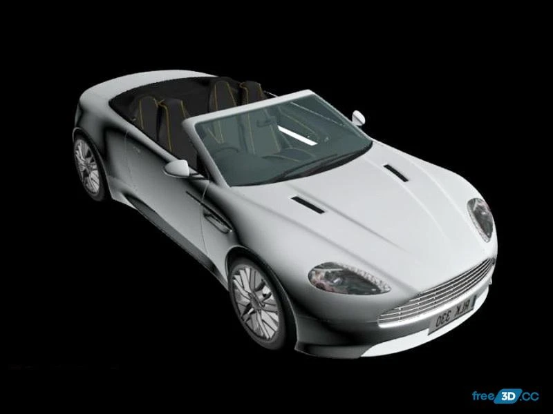 Aston Martin Virage Volante Convertible 3D Model
