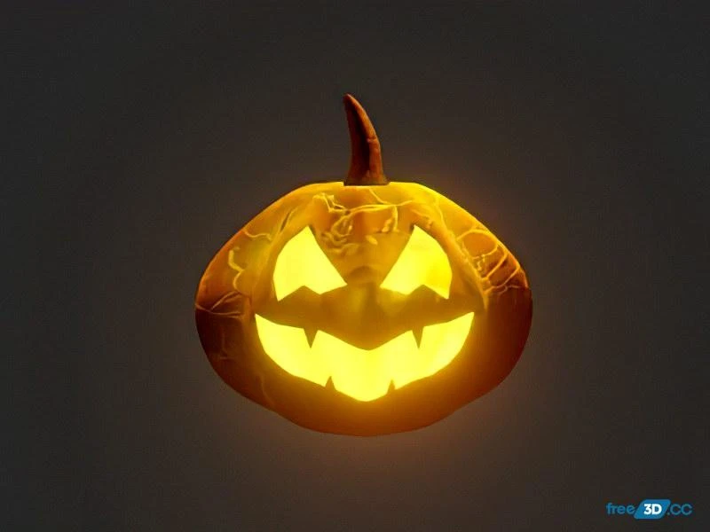 Carve Halloween Pumpkin 3D Model Download Carve Halloween Pumpkin 3D Model Download