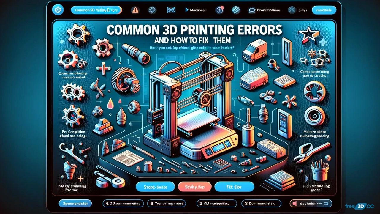 Common 3D Printing Errors and How to Fix Them
