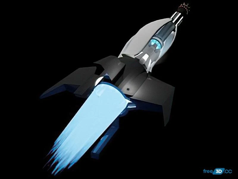 Space Rocket 3D Model Free Download